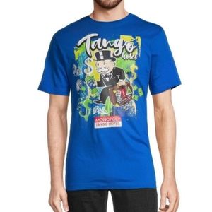 Monopoly X Tango Hotel Blue T-Shirt Mens size Medium NWT